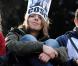 Des centaines de milliers de femmes ont défilé contre Silvio Berlusconi en demandant sa démission, à Rome, le 13 février 2011.
