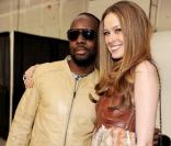 Petra Nemcova et Wyclef Jean au défilé Diesel durant la Fashion Week de New York, le 15 février 2011.