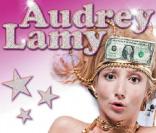 L'affiche du spectacle d'Audrey Lamy :  dernières avant Vegas .  