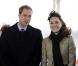 Kate Middleton et le prince William inaugurent un canoë de sauvetage à Anglesey, au pays de Galles, le 24 février 2011.