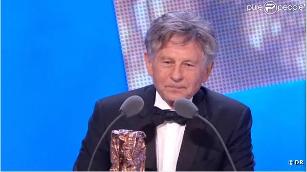 Roman Polanski est récompensé du prix du Meilleur réalisateur pour le film  The Ghost Writer , lors de la 36e nuit des César, vendredi 25 février 2011.  
