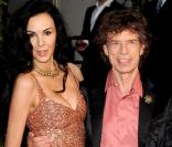 Mick Jagger et L\'Wren Scott lors de la soirée Vanity Fair à Los Angeles après les Oscars. Le 27 février 2011