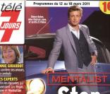 Télé 7 jours en kiosques le 7 mars 2011