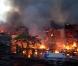 L'incendie du bidonville de Garib Nagar (quartier de Bandra) à Mumbai en Inde en juin 2009 