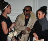  Kanye West lors du défilé Yves Saint Laurent, par Stefano Pilati pour la collection automne/hiver 2011/2012 prêt à porter à l'Hôtel Salomon de Rotschild le 7 mars 2011 à Paris 