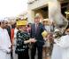La reine Beatrix, accompagnée de son fils le prince héritier Willem-Alexander et son épouse la très preppy princesse Maxima, en visite d'Etat au Qatar en mars 2011 (le 9).