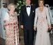 La reine Beatrix, le prince héritier Willem-Alexander et la princesse Maxima des Pays-Bas en visite au Qatar le 10 mars 2011.