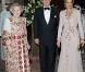 La reine Beatrix, le prince héritier Willem-Alexander et la princesse Maxima des Pays-Bas en visite au Qatar le 10 mars 2011.