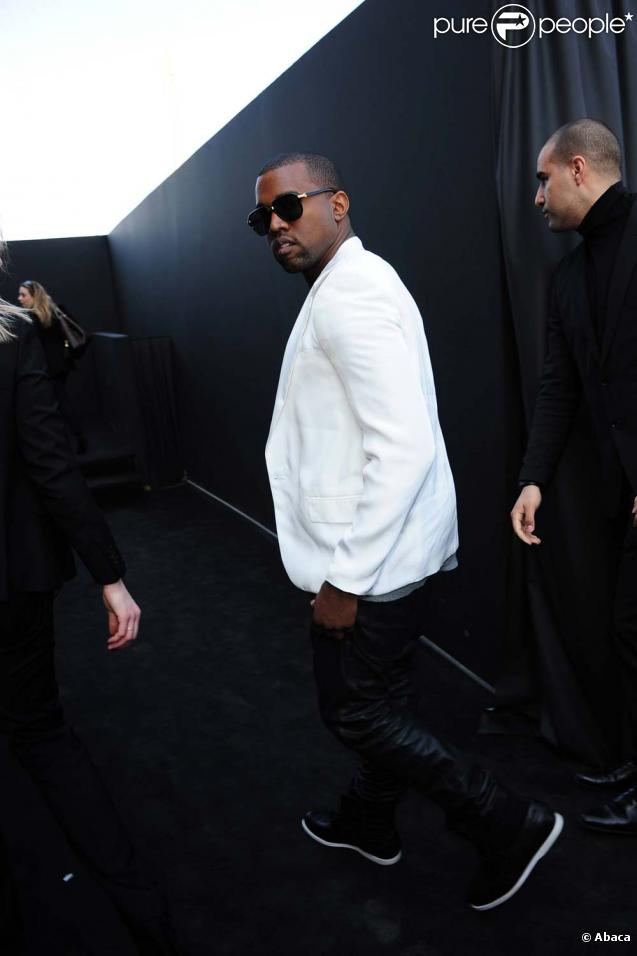 Kanye West, défilé Castelbajac, Paris, le 8 mars 2011