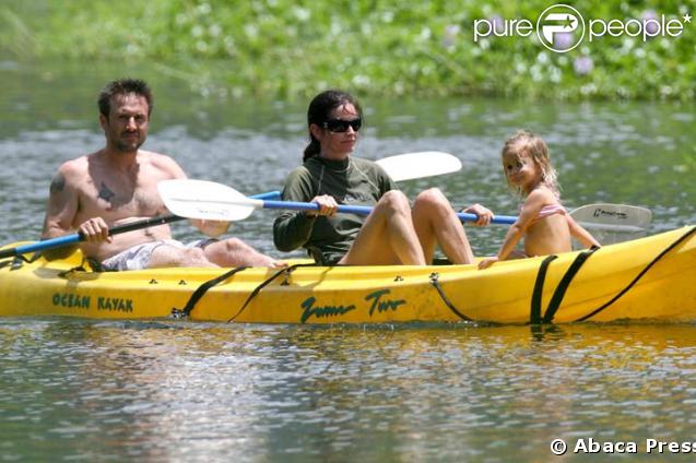 Courteney Cox avec David Arquette et leur fille Coco