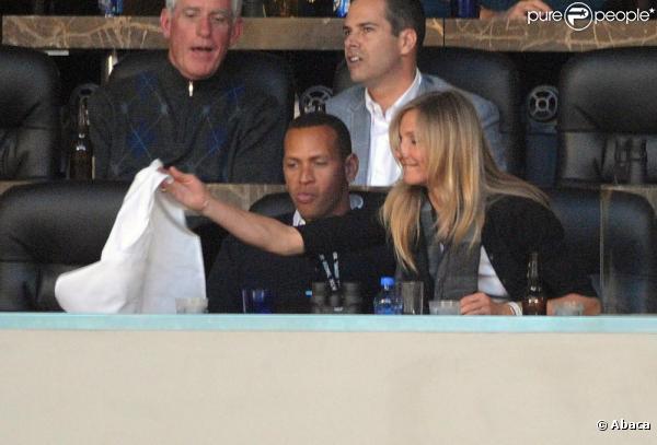 Cameron Diaz et Alex Rodriguez, à Dallas (Texas), le 6 février 2011.