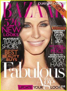  Courteney Cox en couverture d'Harper's Bazaar pour le mois d'avril 2011 
