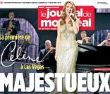 Céline Dion en couverture du  Journal de Montréal , le 16 mars 2011 