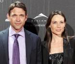 Dougray Scott et Claire Forlani à l'occasion de l'avant-première de  There be Dragons  au Capitol Cinema de Madrid, le 23 mars 2011.
