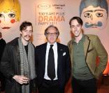 Diego Della Valle entouré par Johnny et Will Borrell à la Tod's Art Plus Drama Party, le 24 mars à la Whitechapel Gallery de Londres