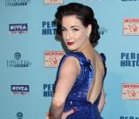 Dita Von Teese lors de la soirée bleue organisée par Perez Hilton pour son 33e anniversaire le 27 mars 2011 à L.A