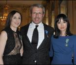 Lambert Wilson, Elsa Zylberstein et Linh Dan Pham au ministère de la Culture, à Paris. 5 avril 2011