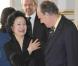 Yun Junghee au ministère de la Culture, à Paris, lors de sa remise des  insignes de chevalier dans l'ordre des Arts et des Lettres. 5 avril  2011