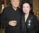 Yun Junghee et son mari au ministère de la Culture, à Paris, lors de sa remise des  insignes de chevalier dans l'ordre des Arts et des Lettres. 5 avril  2011