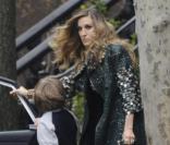 Sarah Jessica Parker et son fils James sortent de leur home-sweet-home à New York le 10 avril 2011