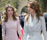 Letizia d'Espagne et Rania de Jordanie lors de leur rencontre en Jordanie le 13 avril 2011