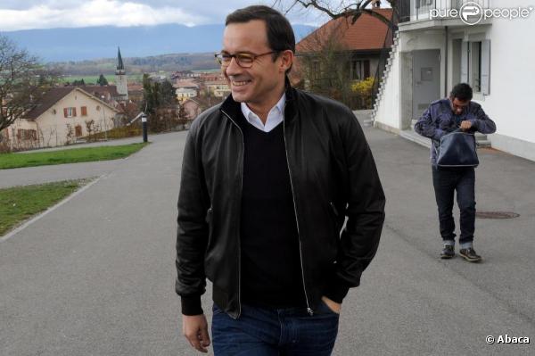 Jean-Luc Delarue en mars 2011, en Suisse, lors de sa tournée de prévention.