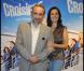 Antoine Duléry et Pascale Pouzadoux lors de l'avant-première de La Croisière à Paris le 18 avril 2011