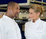 Ingrid Chauvin et Edouard Montoute dans Les Toqués sur TF1