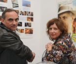 Thomas Chabrol et Cécile Maistre lors des Journées du Livre et vin le 1er mai 2011 à Saumur