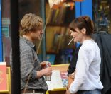 Carla Bruni sur le tournage de Midnight in Paris, juillet 2010