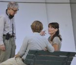 Carla Bruni sur le tournage de Midnight in Paris, juillet 2010