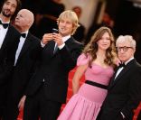 Adrien Brody, Owen Wilson, Léa Seydoux et Woody Allen à l'occasion de la cérémonie d'ouveture du 64e Festival de Cannes, le 11 mai 2011.
