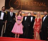 Adrien Brody, Owen Wilson, Léa Seydoux, Woody Allen, Rachel McAdams et Michael Sheen à l'occasion de la cérémonie d'ouveture du 64e Festival de Cannes, le 11 mai 2011.