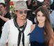 Penélope Cruz et son ami de toujours Johnny Depp lors du photocall de Pirates des Caraïbes à Cannes le 14 mai 2011 