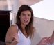 Elisabetta Canalis se prélasse sur le yacht de Roberto Cavalli au large de Cannes, le 17 mai 2011.
