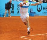 Julien Benneteau a franchi le premier tour de l'Open de Nice, le 17 mai 2011.