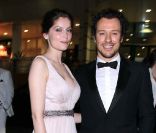 Stefano Accorsi et Laetitia Casta à la soirée Roberto Cavalli, à Cannes, le 18 mai 2011.<br />
