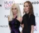 Allegra et Donatella Versace en février 2011, à Milan. 