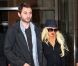 Christina Aguilera (avec son petit ami Mat Rutler) quitte le Ed Sullivan Theatre après avoir enregistré son passage au David Letterman Show, lundi 16 mai 2011, à Los Angeles.