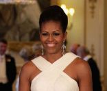Michelle Obama, dîner de gala à Buckingham Palace, à Londres, le 24 mai 2011.