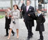 Le deuxième fils du prince consort Henrik et de la reine Margrethe de Danemark, le prince Johaquim, est marié avec la belle française Marie Cavallier. Copenhague, 14 avril 2011 