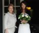 Carla Bruni-Sarkozy avec Svetlana Medvedev à la villa Strassburger à Deauville, le 26 mai 2011