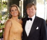 La princesse Maxima des Pays-Bas lors de la célébration de son 40e anniversaire à Amsterdam le 27 mai 2011, avec son époux le prince Willem Alexander 