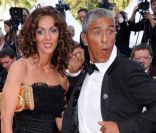 Samy Naceri montent les marches du festival de Cannes, projection de <em>The Tree of life</em>, le 16 mai 2011.