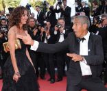 Samy Naceri montent les marches du festival de Cannes, projection de <em>The Tree of life</em>, le 16 mai 2011.