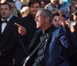 Samy Naceri monte les marches de Cannes, projection de <em>This must be the place</em>, le 20 mai 2011.<br />