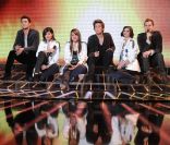 Les six candidats chantent Goodbye my lover avec James Blunt dans X Factor le 31 mai 2011 sur M6