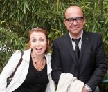 Karl Zéro et son épouse Daisy au tournoi de Roland-Garros, le 31 mai 2011.
