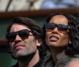 Jalil Lespert et Sonia Rolland au tournoi de Roland-Garros, le 31 mai 2011.