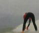Laury Thilleman, passionnée de surf, assiste aux championnat du monde féminins de surf à Hossegor (Landes), jeudi 2 juin 2011.